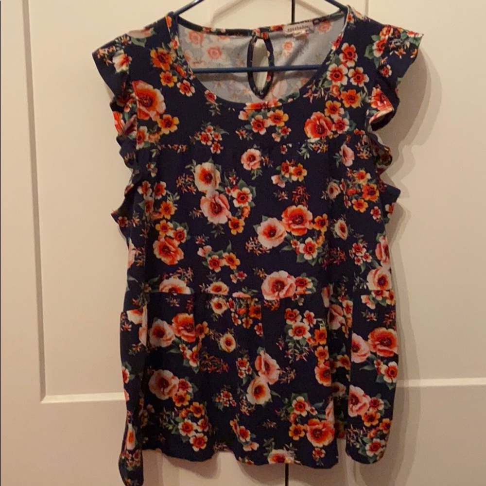 Cute floral tee